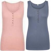FAT FACE PJ PYJAMA LOUNGEWEAR VEST TOP BLUE OR PALE PINK SIZES 6-18 BNWOT