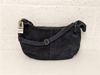 Fat Face Winslow Sling Bag Suede Dark Navy Blue Shoulder Crossbody - New