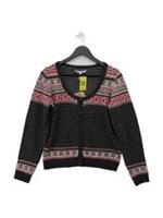 Fat Face Women's Cardigan UK 14 Grey Cotton with Acrylic Cardigan New with tags