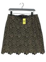 Fat Face Women's Mini Skirt UK 14 Black 100% Other Short Mini New with tags