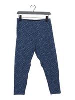 Fat Face Women's Trousers UK 14 Blue Cotton with Elastane Cropped New with tags