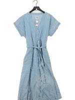 Fat Face Shirt Midi Dress UK18 in Blue