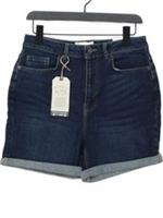 Fat Face Women's Shorts UK 12 Blue Cotton with Elastane Mom New with tags