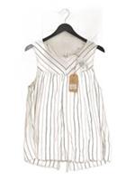 Fat Face Women's Top UK 14 Cream Viscose with Linen, Other Basic New with tags