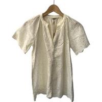 FatFace Willow Broderie Blouse White Cotton UK 6 EU 34 US 2 - 6 Regular