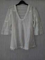 Fat Face Hannafore Lace Overhead Top Ivory Size UK 10 rrp £45 DH014 PP 20 - 10 Regular