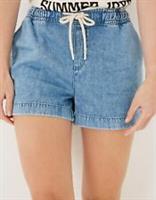 Fat Face Ashby Pull On Soft Denim Shorts - 970512 - UK-8 Regular