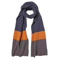 FATFACE Mens Colour Block Scarf (Mustard)
