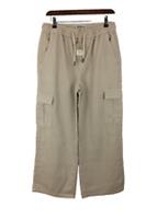 Fat Face Women's Cargo Jeans Size 10R Washed Cream Wide Leg BNWT RRP £55 F2 - 10 Regular