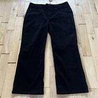 Fat Face Paige Cord Trousers Size 20 Black Wide Leg Cotton Stretch New RRP £55 - 20 Regular