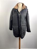 Fat Face Women's Coat Size 20 Black Cheshire Longline Hooded RRP£130 New F2 - 20 Regular