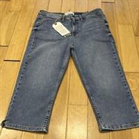 Fat Face Sway Capri Jean Size 12 Short Blue Denim New RRP £46 L17 Cotton Stretch - 12 Petites