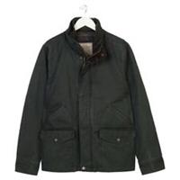 FATFACEMens Broadsands Wax look Jacket (Charcoal) - 2XL Regular