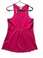 Fat Face Vest Top T-Shirt Cherry Red Soft Jersey Size 10-12 NEW! - 10-12 Regular