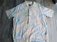 Mens Fatface 100% Linen Hawaiian Style Floral Button Up Shirt 2XL - 2XL Regular