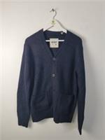 Fatface Men's Calder Cardigan Size M Navy V-Neck RRP £69 NEW F2 - M Regular