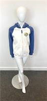 FatFace Hoodie Zip Through Kids Blue/White Size Age 8-9 Years BNU001 (Box)