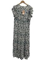 Fat Face Stevie Sketched Maxi Dress Ivory Floral Size 20 T2270 NVR333 - 20 Regular