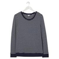 FATFACE Womens Sparkle Stripe Crew Neck Top (Navy) - 6,8,10,12,20 Regular