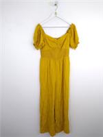 Fat Face Copper & Black Women's Jumpsuit Size 14 Golden Yellow NEW - 14 Regular