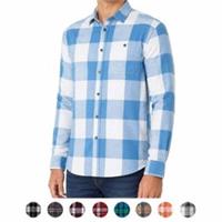 Fat Face Men's Brushed Cotton Check Shirt Long Sleeve Regular Fit S3XL - L Regular