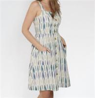 NWT Fat Face Aubrey Ikat Aztec Cotton Summer Boho Dress UK Size 12 RRP &pound;55.00 - 12 Regular