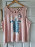 Fat Face X Marine Conservation Size 24 Turtle Graphic Cami Vest New Tags - 24 Plus