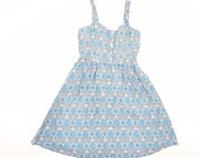 FatFace Women's Blue Floral A-Line Dress Size 10 - 10 Regular