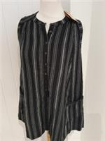 FAT FACE BLACK IVORY SLEEVELESS AMELIA LONGLINE TUNIC NEW WITH TAGS - 8 Regular