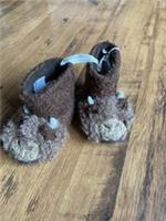 Fat Face Hamish The Highland Cow Faux Fur Slipper Boots Childrens Sz 11 - 12 New