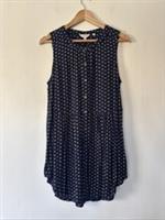 Fat Face Navy Blue Patterned Tunic Top Size UK 10 - 10 Regular