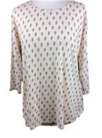 Bnwt Fat Face Uk 12 Floral Ditsy 3/4 Sleeve Jersey Blouse Top Back Detail New T2 - 12 Regular