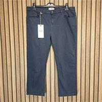 Fat Face Georgia Crop Jeans Blue Grey Denim Womens 16 W35 L24 - New - 16 Regular