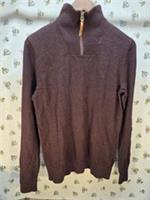 BNWT Fat Face dark Red Quarter 1/4 Zip Jumper Sweatshirt Size XS Mens - XS Regular