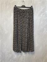 Fat Face Black Mono Button Through Flowy A Line Midi Skirt UK10R PBF 2007730 - 10 Regular