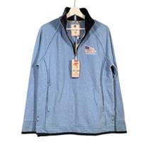 Fat Face Newburyport Airlie 1/4 Zip Jumper XXS Light Blue Sailing Cornwall - XS Regular