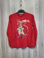 Fatface Boys Xmas T-Shirt Red Ski Sheep Logo Size Age 10-11 Years BNWT.PWM