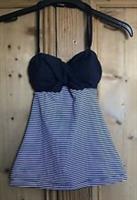 Brand New Women's Fat Face Blue Breton Tankini Size 6 - 6 Regular