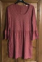 Brand New Women's Fat Face Red Striped Dress With Wide Cuffs & Pockets Size 8 - 8 Regular