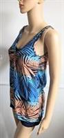 FAT FACE Tank Top XS UK 6 Tropical Print Open Back Casual - XS Regular