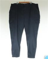 New Fat Face Cargo Hythe trousers Mens UK 24 L dark teal pockets cotton stretch - 24 Tall