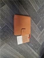 Genuine Fat Face Leather Wallet Tan Brown #M