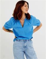 Fat Face Asha Blue Blouse - Blue Size 18 RRP £42 New Without Tags - 18 Regular