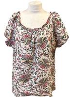 Fat Face Priya Alhambra Blouse Floral Print Cotton Size UK 16 - 16 Regular