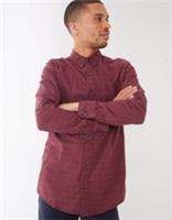 FATFACE Copper & Black Slim Dobby Shirt Size 4XL Burgundy Polka RRP &pound;55 - 4XL Regular