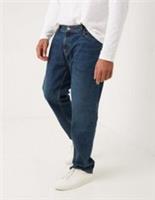 Fatface Mens Jeans Straight Mid Wash Size 28R Classic Cut RRP &pound;59 - 28R Regular