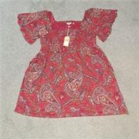 Fat Face Cherry Red Sun kissed Paisley Smocked Alice Dress UK 20 Long BNWT - 20 Plus