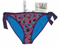 FAT FACE Reversible Bikini Bottoms 2 Ways to Wear UK 14 Solid Blue BNWT - 14 Regular