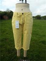 FAT FACE Lemon Denim Stretch Cotton Skinny Capri Hertford Jeans 16 BNWT RRP &pound;45