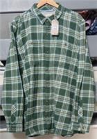 MENS FAT FACE GREEN CHECK LONG SLEEVE SHIRT. SIZE 4XL - 4XL Regular